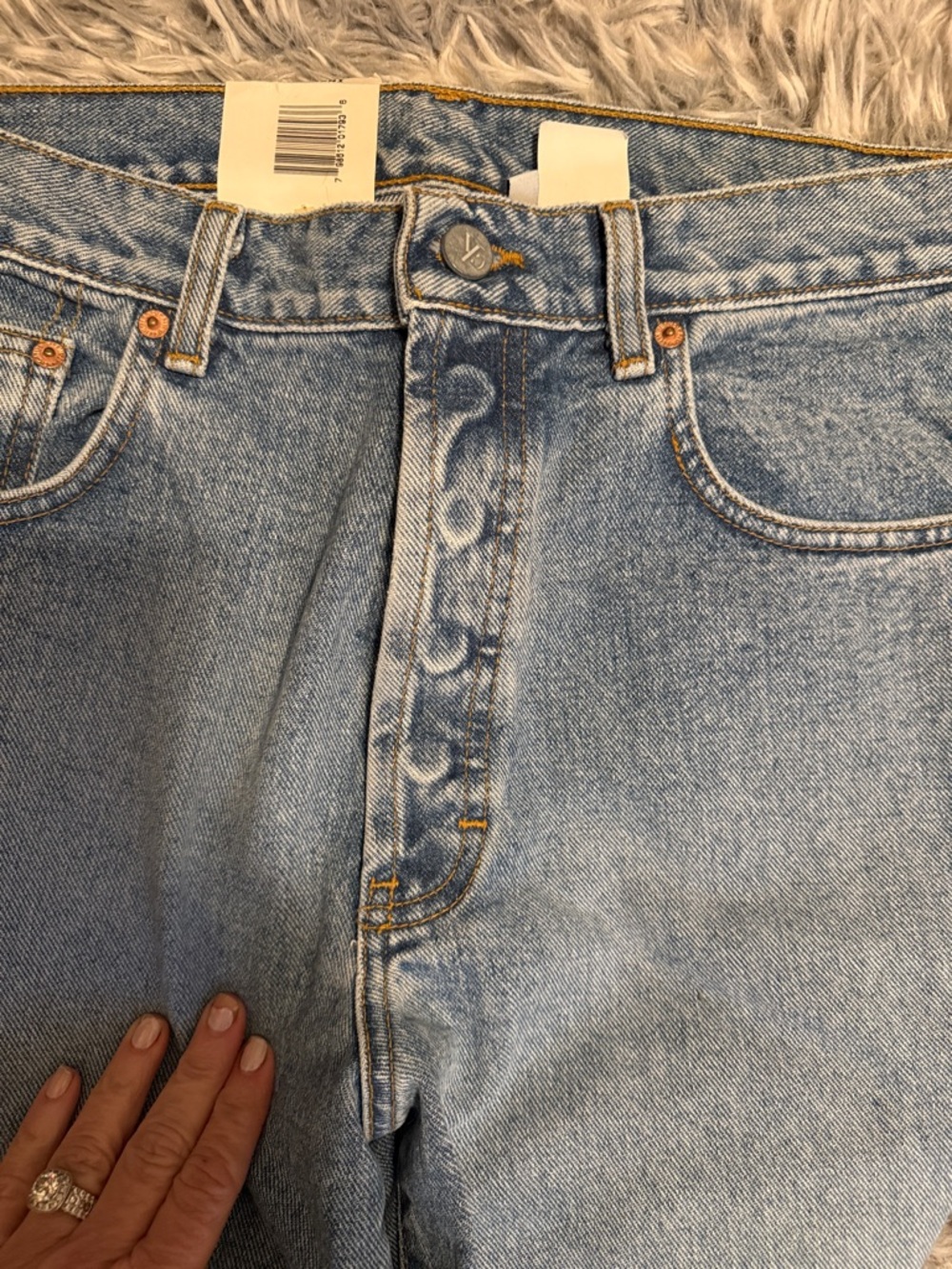 Vintage Calvin Klein Classic Light Blue womans Jeans - Straight Fit - Picture 4 of 4